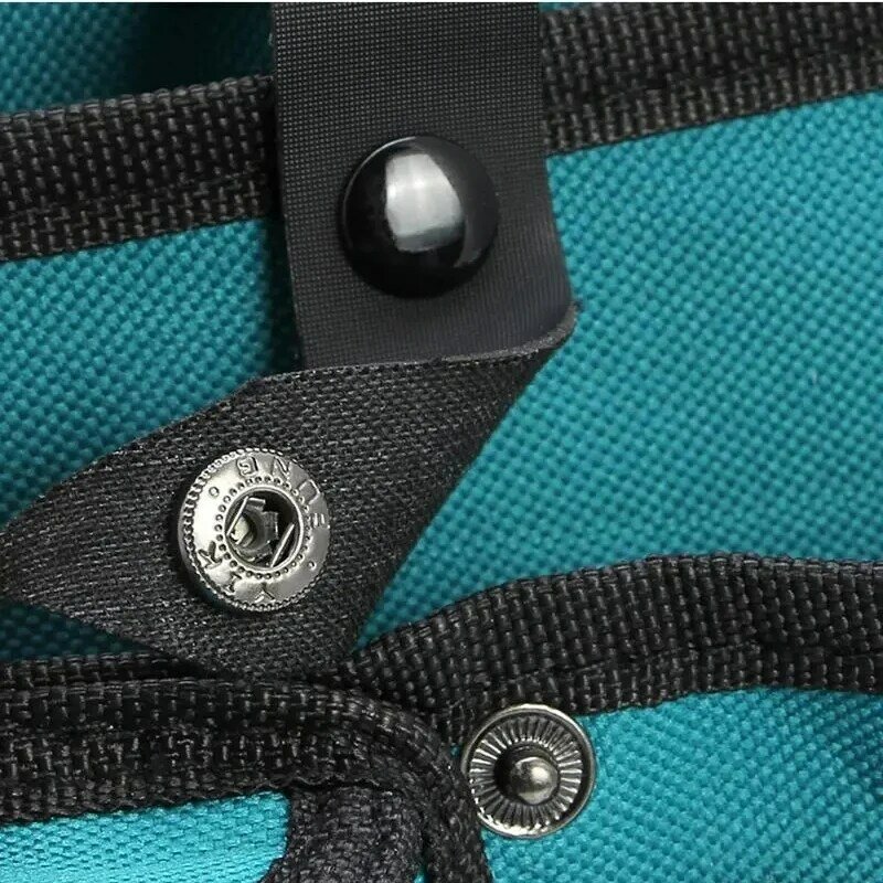 Bolsa de herramientas de almacenamiento, bolso de tela Oxford multifuncional impermeable con correa, azul, 24x20cm