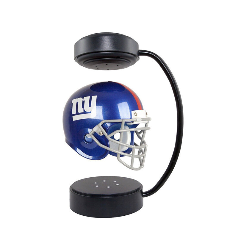 Collectible levitando capacete de futebol com suporte eletromagnético, criativo hover capacetes suspensão magnética decoração, para spo
