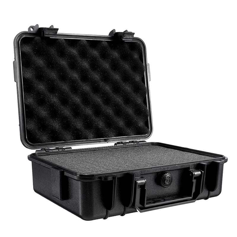 새로운 9 크기 방수 하드 캐리 도구 케이스 가방 스토리지 박스 카메라 사진 스폰지 도구