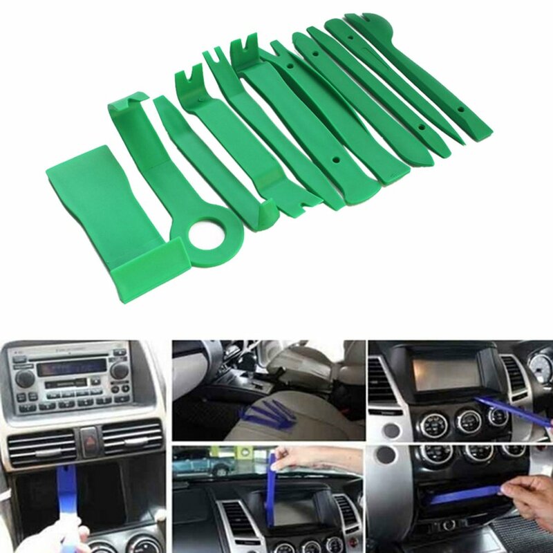 11pcs Plastic Pry Tool Trim Dashboard Door Clip Panel Removal Installer Opening Repair Tool for PC Phone Disassembly Set