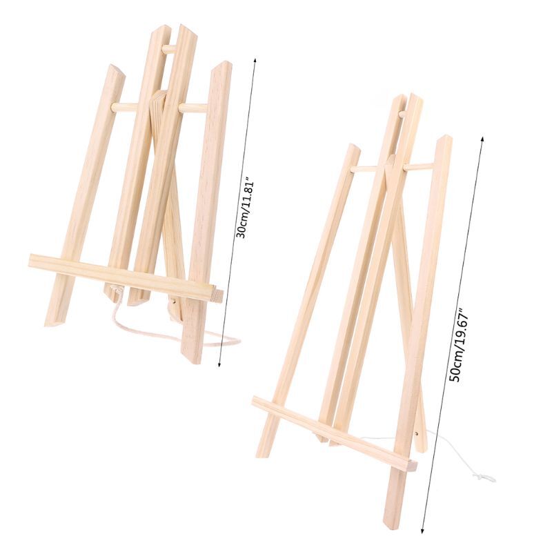 30/50 cm Wood Easel Advertisement Exhibition Display Shelf Holder Painting Stand