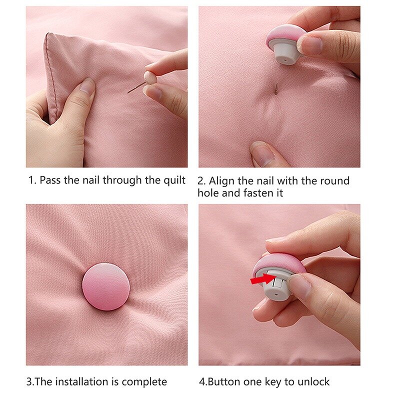 4/8pcs Mushroom Quilt Stand Slip-resistant Nordic Clips  for Bed Sheet Blanket Clip Clothes Pegs Covers Fastener Clip Holder