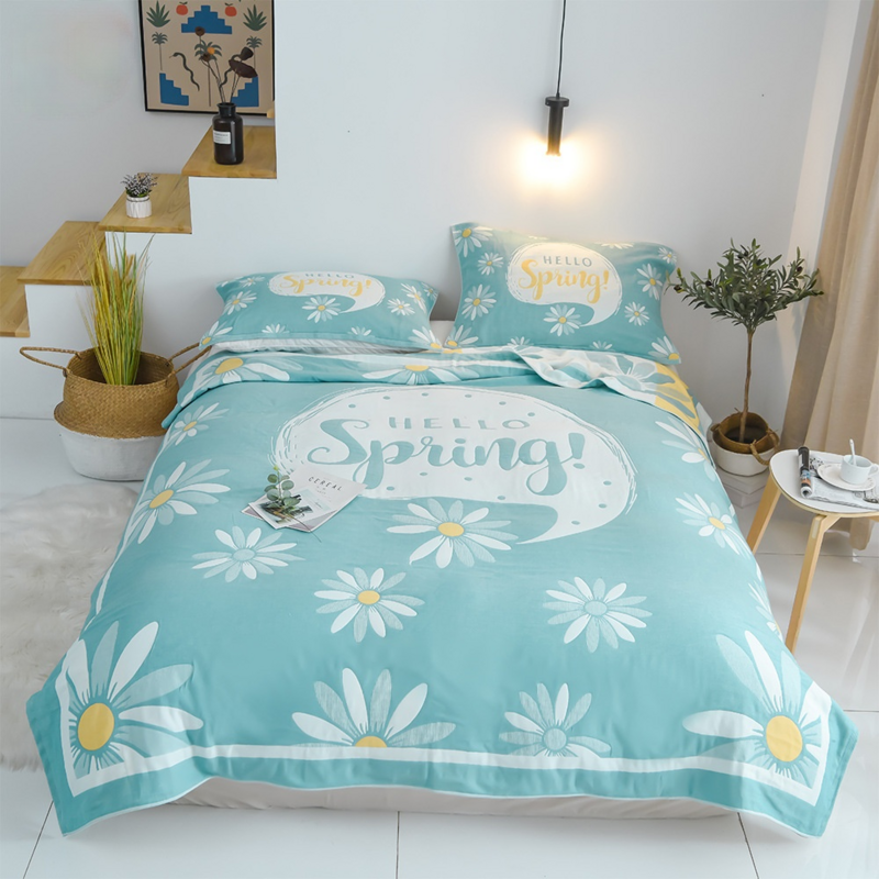 Duszpasterska rzuć koce na łóżko koc na sofę kwiatowy ręcznik poduszka ręczniki letnia pościel antypoślizgowe kołdry oddychające