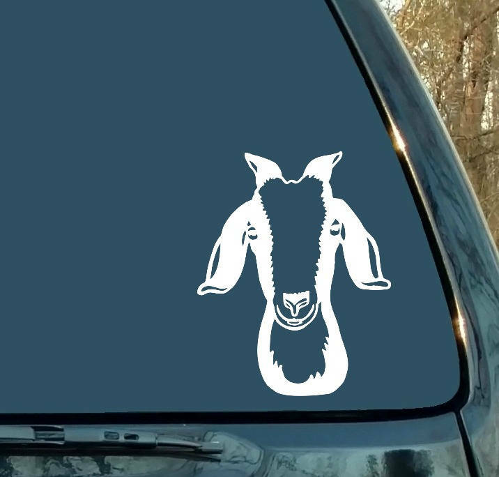 Cmct cabra billy vinil carro arte pára-brisa traseiro decoração animal adorável capa à prova dwaterproof água risco etiqueta fina 25cm-15cm