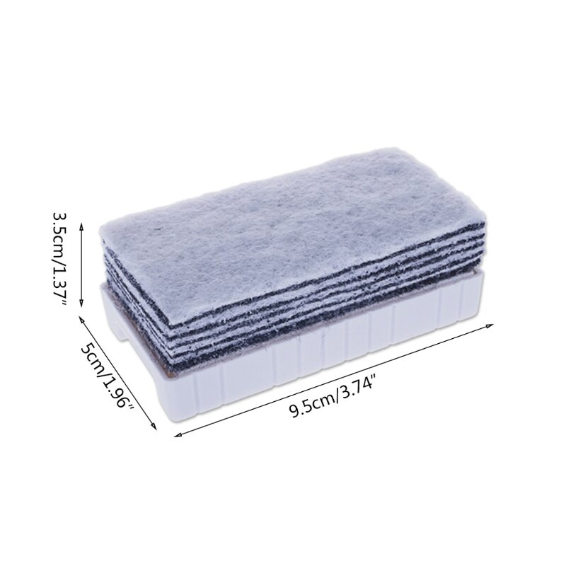 1x Erase Erasers Dry Whiteboard Eraser Chalkboard Cleansers Wiper Fluffy Pads 9.5x5x3.5cm for Classroom Office and Home