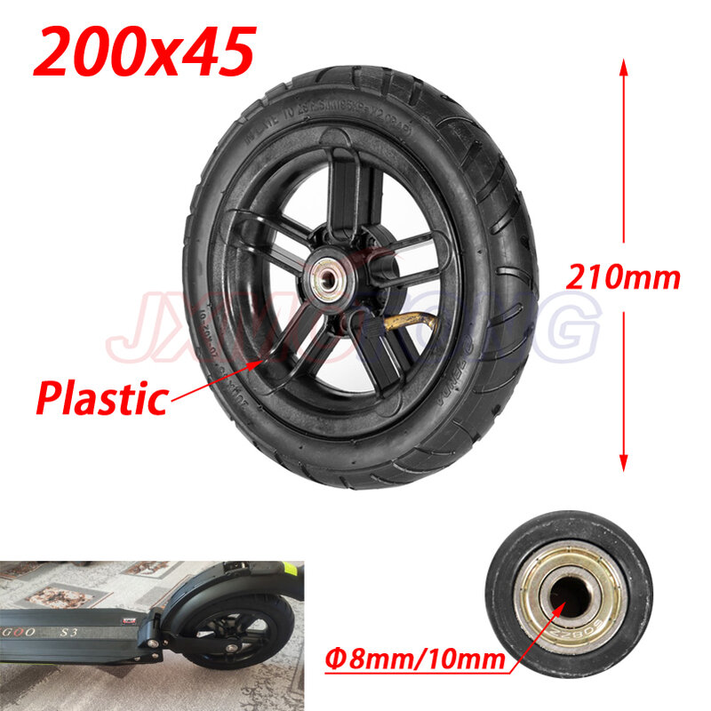 200x45 8 Inch Inflated Wheel For E-twow S2 Scooter M8 M10 Pneumatic Wheel With Inner Tube 8" Scooter Wheelchair Air Wheel
