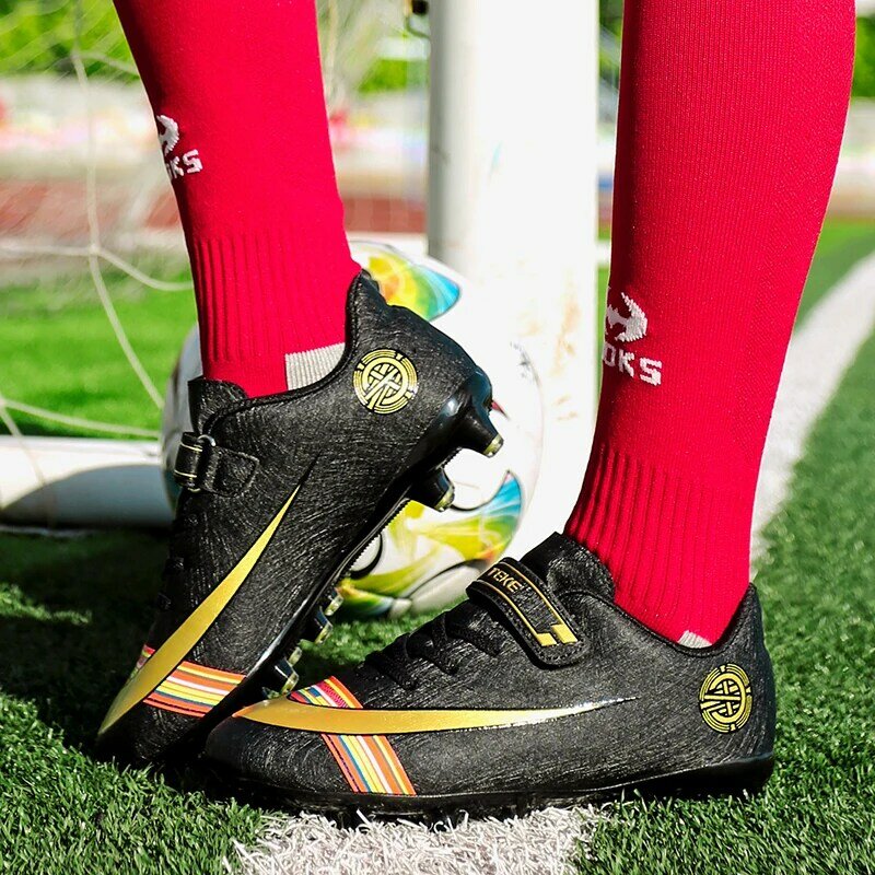 حجم 27-38 ليتل أطفال أحذية كرة القدم داخلي رياض الأطفال الطلاب أحذية كرة القدم الفتيان الفتيات الأطفال لكرة القدم التدريب أحذية رياضية