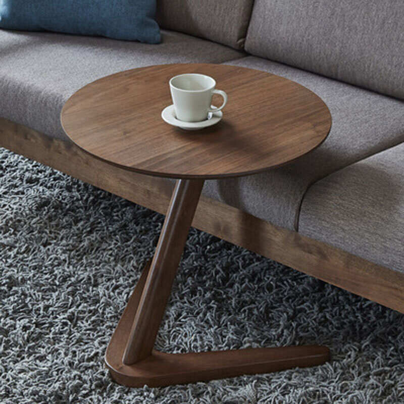 Mesa de centro redonda móvel de madeira pequena mesa de mesa de mesa de mesa de mesa de mesa de jantar