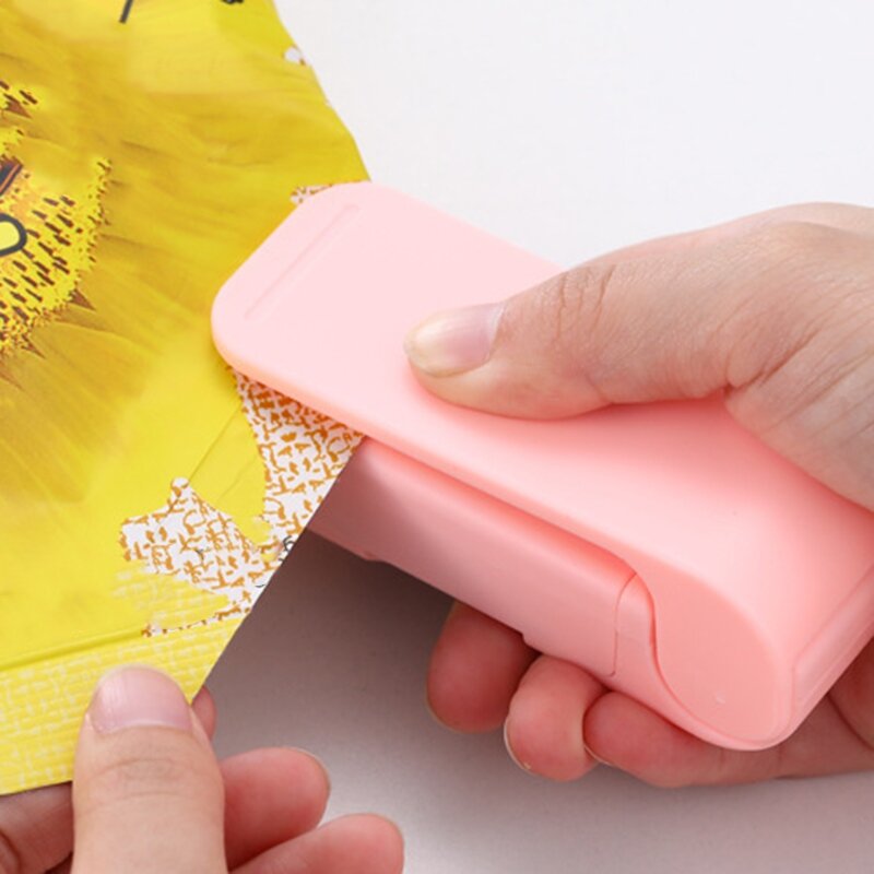 Sealer Plastic Pakket Opbergtas Mini Sluitmachine Handige Sticker En Zegels Voor Voedsel Snack Keuken Accessoires