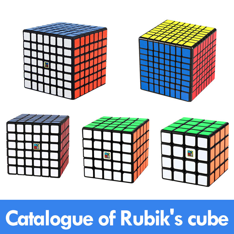 Moyu meilong 6x6x6 7x7x7 8x8x8 cubo mágico mofangjiaoshi 4x4 5x6 7x7 8x8 velocidade enigma cubo mágico educacional brinquedos para Crianças
