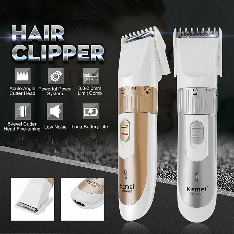 Kemei KM-9020 Hair Clipper Men's Electric Hair Clipper Portable Living Supplies 220V Rechargeable Stainless Steel Blade Razor