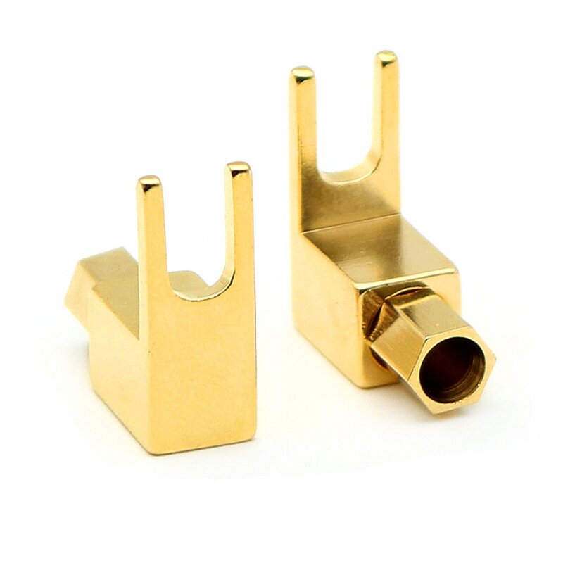 Furutech 4 gold plated copper 4mm banana plug connector rear 24K Gold Plated plug audio amplifier speaker plug copper connector
