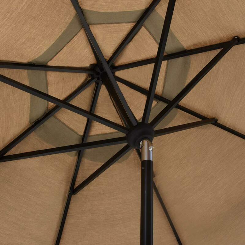 SOKOLTEC 조정 가능한 옥외 파라솔 일 그늘 우산 바닷가 안뜰 기울이기 우산 파라솔 보호 자외선 방지