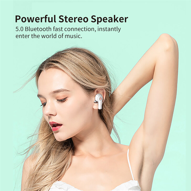 TWS Wireless Bluetooth 5.0 Earphone TS-100 With Mic Charging Box Headphone Game Headsets Sport Earbuds For Android PK i12 i90000