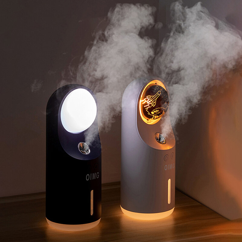 300ml projetor umidificador de ar sem fio usb ultra sônica névoa fria criador fogger casa sala fragrância lâmpada projeção aroma difusor