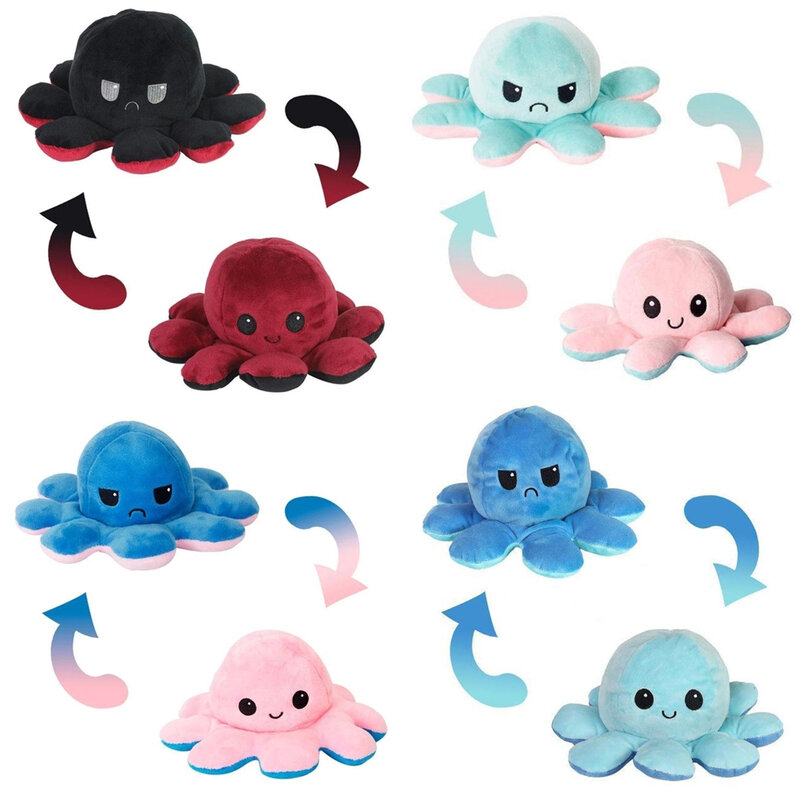 Authentische Flip Abdeckung Octopus * Spielzeug Schiebe Mode Perukis Reverse Puppe Octopus Spielzeug Plüsch Spielzeug Versorgung, Plüsch Spielzeug