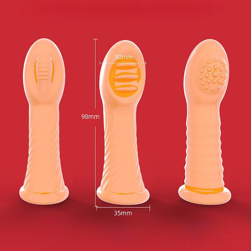 EXVOID G Spot Massager Finger Sleeve Vibrators Sex Toys for Women Clitoris Stimulate Male Masturbator Silicone Finger Cover