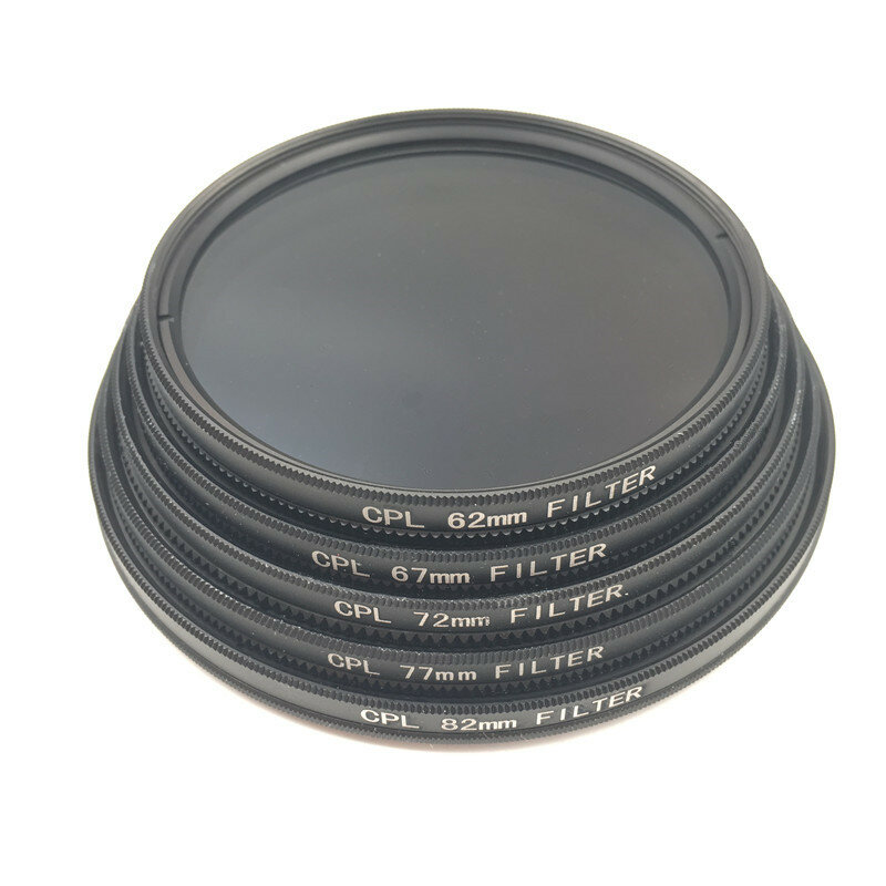 52mm CPL Filtro de polarización Circular polarizador 52mm 52 filtros para cámara Canon Nikon Sony Accesorios