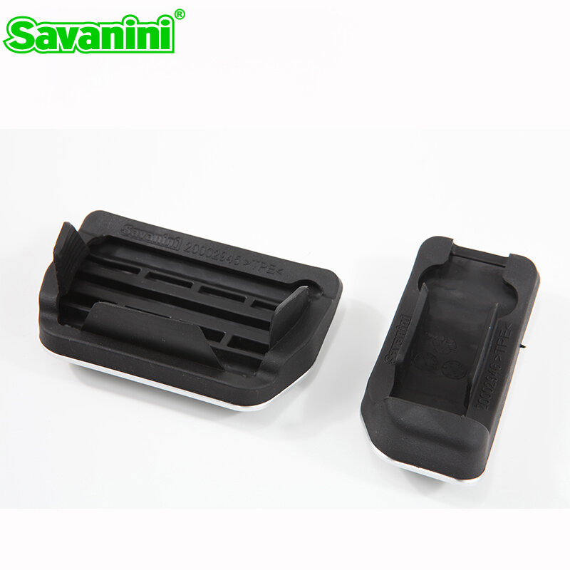 Savanini Aluminum Footrest Gas Brake Pedals Pad kit For Volvo S60 S80L XC60 S60L V60 XC70 auto car no drilling cool design