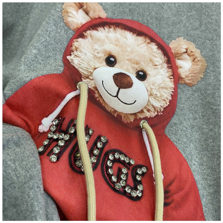 原宿毛皮ボールtシャツ夏女性のコットンハーフスリーブラウンドネックtシャツ韓国スタイルかわいいかわいいクマのメス服トップス