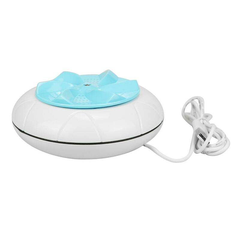 Mini Washing Ultrasonic Turbine Washing Machine Dirt Washer Portable Spin Dryer Laundry USB Cable for Travel Home Business Trip