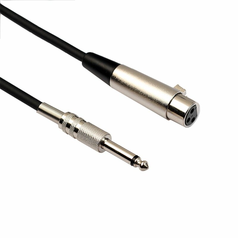 5m/7.6m/10m 6.35mm Jack to XLR Cable Male to Female Professional Audio Cable for Microphones Speakers Consoles Amplifier