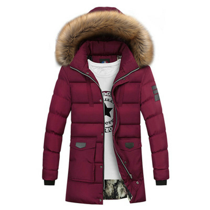 Men's White Down Jacket Warm Hooded 2021 Thick Puffer Jacket Coat Male Casual High Quality Overcoat Thermal Winter Parka Men