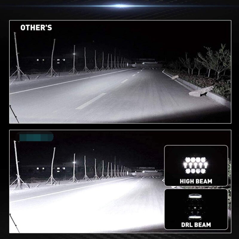 Đèn LED Tròn Làm Việc, 60W Flood Điểm Combo Xà Đơn LED Ánh Sáng Ban Ngày Tắt Đèn Đường Lái Xe Đèn Cho Xe Tải SUV