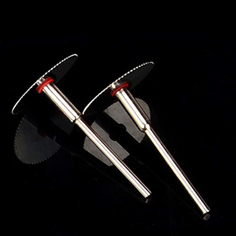 Disco de corte de Metal de acero inoxidable con 1 Mandril para herramientas rotativas Dremel, disco de corte de 16, 18, 22, 25 y 32mm, 5 unids/set por juego