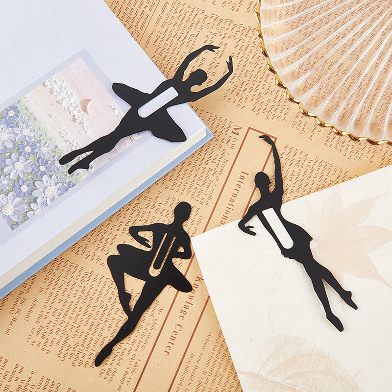 Fashion Creative Metal Ballet Bookmarks Beautiful High Quality Bookmark New Reading Assistant Book Support