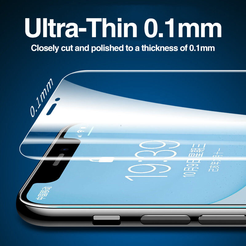 4 Buah Film Hidrogel Penutup Penuh Pelindung Layar untuk iPhone 7 8 6 6S Plus Pelindung Layar Pada iPhone X XR XS MAX 11 12 Pro