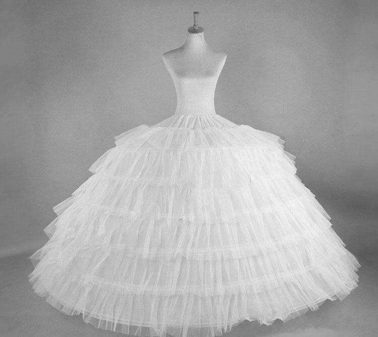 6 camadas vestido de baile nupcial petticoat para vestido de casamento underskirt nupcial ancoragem nupcial acessórios