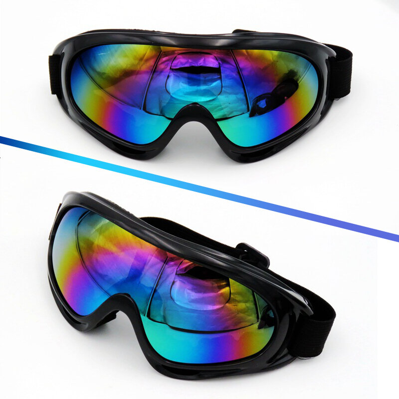 Eliteson Kacamata Sepeda Motor Kacamata Pengendara Sepeda Motor Skuter Tahan Angin Perlindungan UV Bersepeda Kacamata Olahraga Pria Kacamata Hitam
