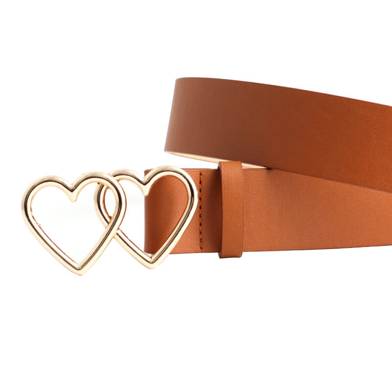 JIFANPAUL-ceintures pour femmes | Marque de luxe, bonne qualité, ceinture fine en forme de cœur, avec boucle de ceintures, punk ajustable, nouveau