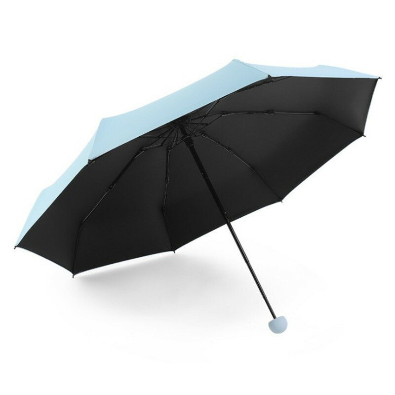 Miniparaguas para hombre y mujer, sombrilla ultraligera, resistente a la lluvia, a prueba de rayos UVA, plegable, portátil, para playa