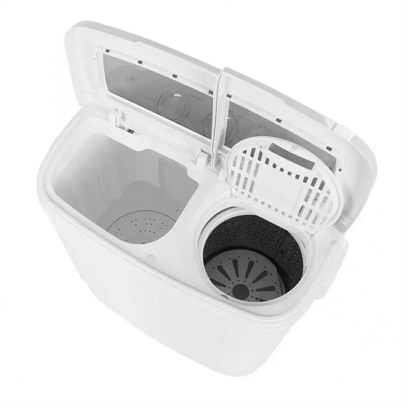 11lb lavatrice automatica doppia vasca lavatrice lavabiancheria turbine rotanti centrifuga secchio macchina per la pulizia dei vestiti 110V 220V