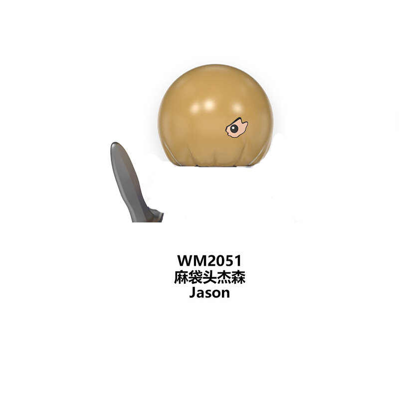 WM6101 هالوين سلسلة WM2049-2056 تجميعها شكل صغير اللبنات الأطفال لغز اللعب الجسيمات الصغيرة اللبنات
