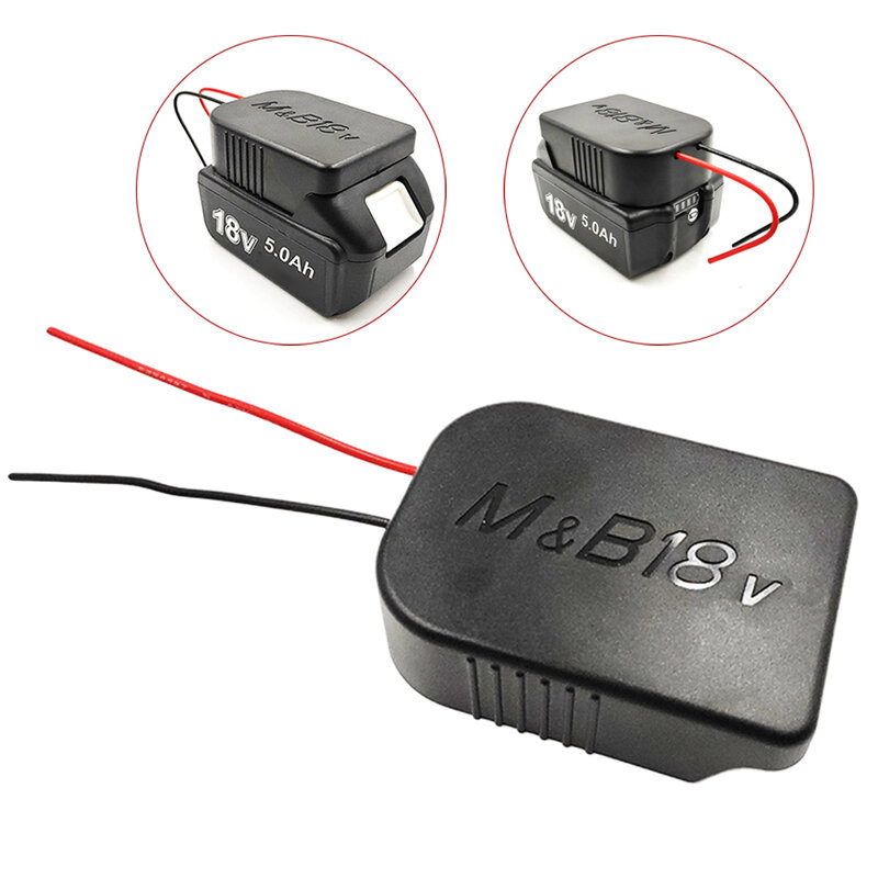Oein Pin Adapter Cho Makita & Bosch 18V Cắm Bộ Dock Giá Đỡ Với 14 Awg Dây Kết Nối Điện đen
