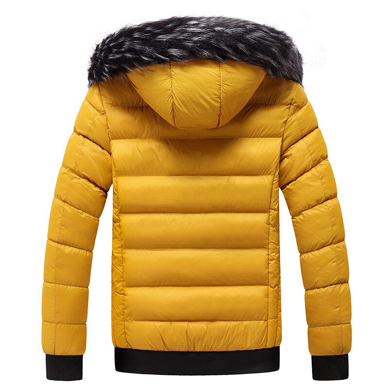 2021 nowe zimowe kurtki Parka mężczyźni jesień ciepła odzież zimowa marka Slim męskie płaszcze wiatrówka na co dzień pikowane grube kurtki mężczyzn