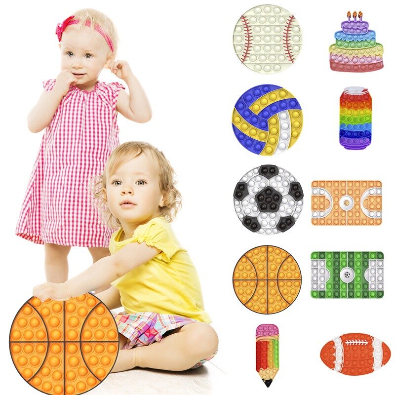 Brinquedo de erguer o estresse para adultos e crianças, brinquedo sensorial para alívio do autismo, frete grátis, arco-íris