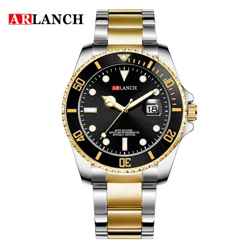 Relógio de pulso esportivo masculino quartzo, relógio de marca de luxo impermeável com data e 30m, 2020