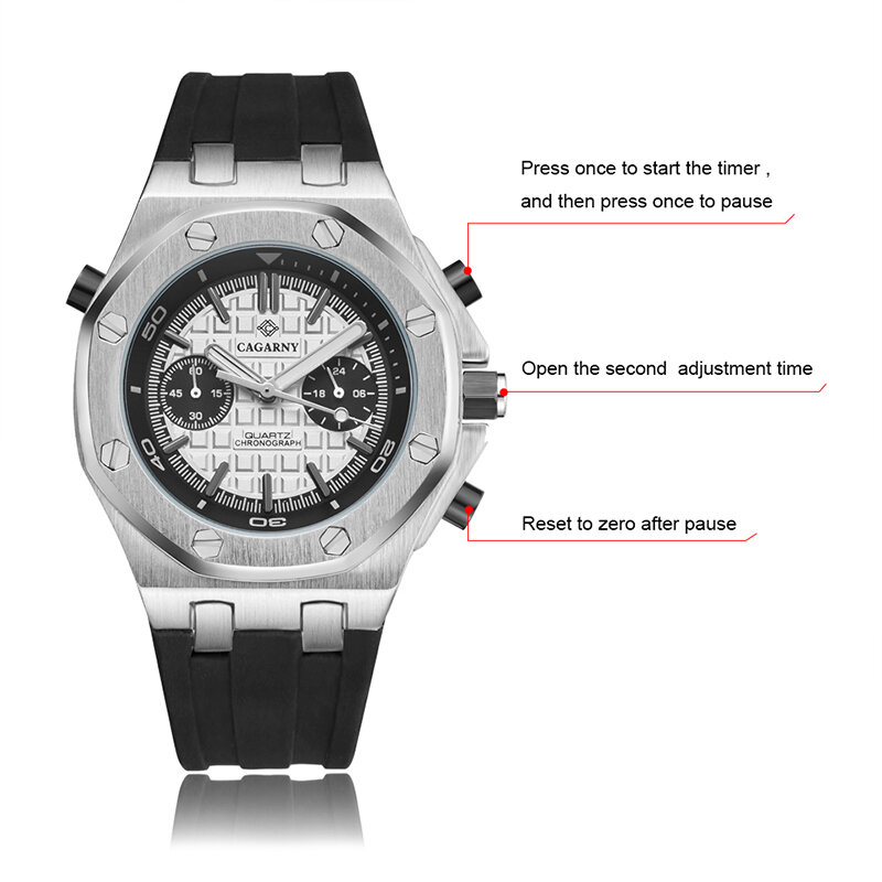 Reloj cagarny para hombre Luxus Marke Männer quarz armbanduhren Kleid Business Watch hand armband männer armbanduhr Reloj Hombre