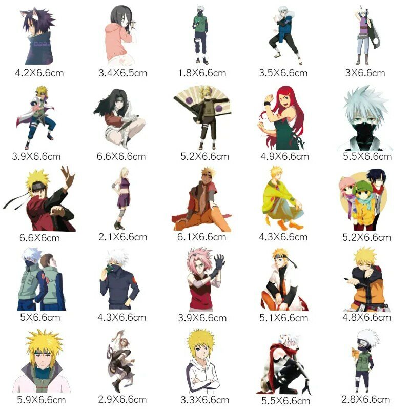 100 Pçs/lote Japão Anime Sasuke Naruto Etiqueta Dos Desenhos Animados para Snowboard Bagagem Laptop Geladeira Carro-Styling Vinyl Decal Adesivos Crianças
