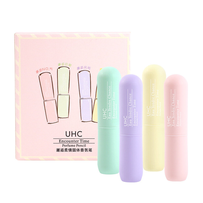 UHC Solid Perfume Solid Stick Easy To Carry Lasting Fresh Light Fragrance Perfume Stay Long Antiperspirant Makeup Cosmetic TSLM2