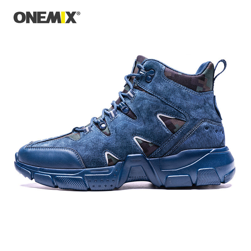 ONEMIX 남성용 하이킹 신발, 겨울 스노우 부츠, 보온, 미끄럼 방지, 방수 야외 트레킹 신발, 산악 신발, 트레킹 스니커즈