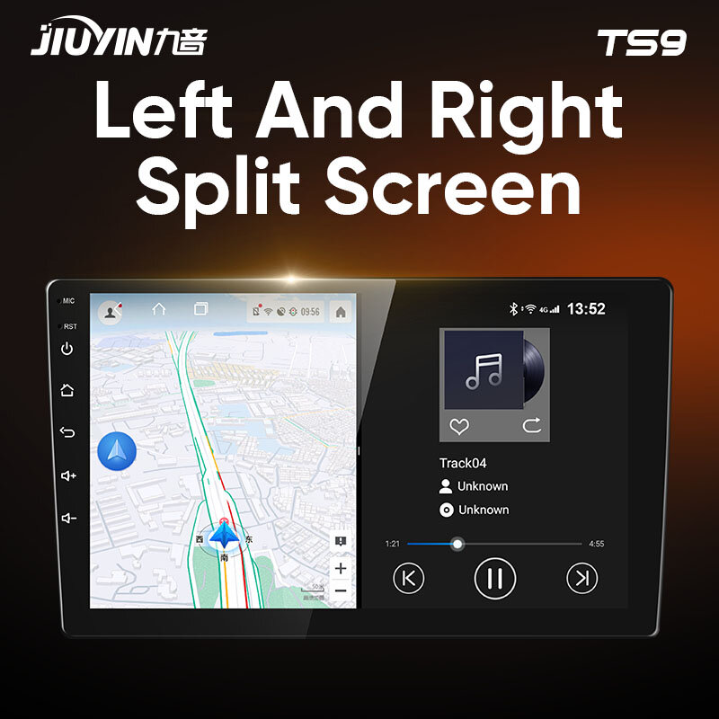 JIUYIN-안드로이드 자동차 라디오 멀티미디어 비디오 플레이어 내비게이션 GPS, 도요타 캠리 6 40 50 2006-2011 2Din 2 Din DVD Carplay WF 없음