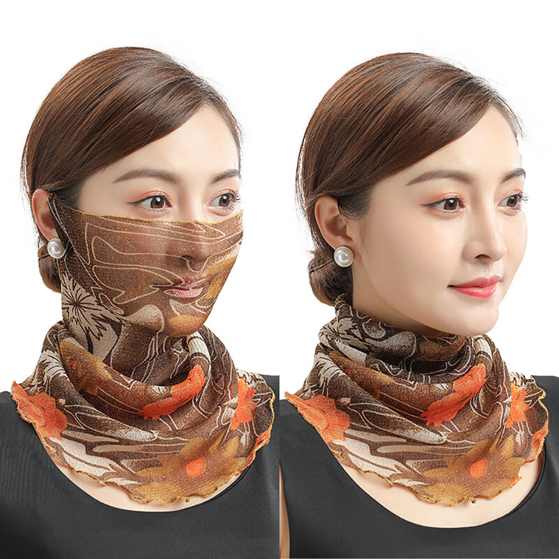 1/3pcs Outdoor Anti-UV Scarf Shawl Veil Face Neck Protection Cover Headwear Breathable Windproof For Hiking Riding And Climbing