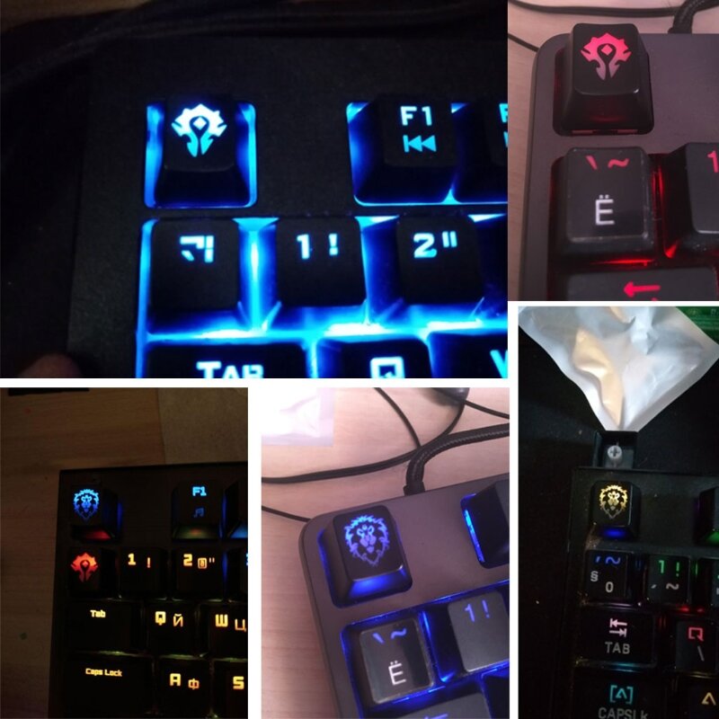 1PC DIY ABS Backlit Mechanical Keyboard Keycap R4 Height Personality Translucent key cap ESC