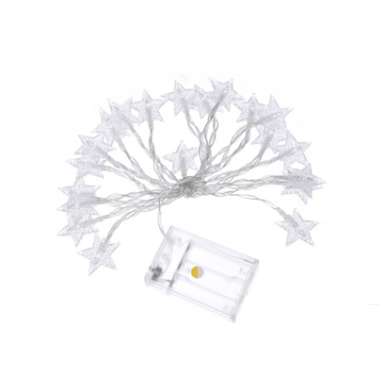 10M 80 LED Star String Lights Star Fairy ghirlanda decorazione per albero di natale camera di capodanno san valentino a batteria