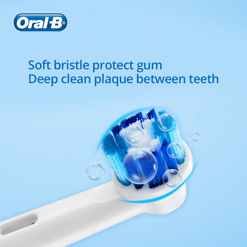 Oral B -Cepillo de dientes eléctrico sónico D12 Vitality, cabezal de reemplazo automático para cepillo de dientes electrónico, recargable, rotatorio ultrasónico